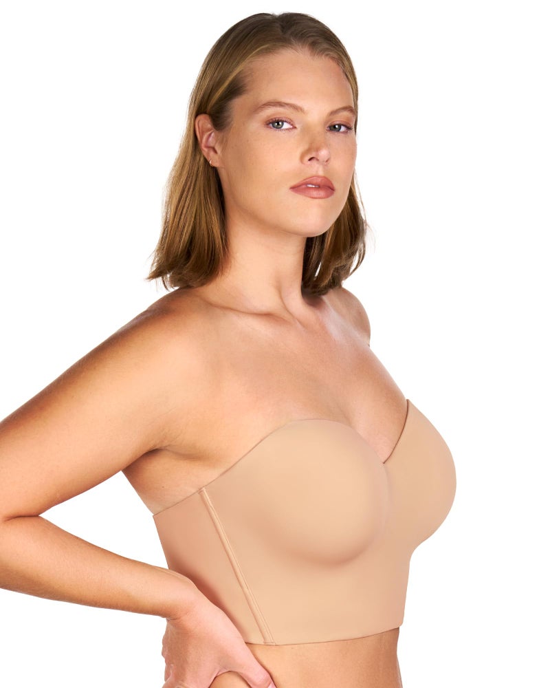 HSIA Longline Strapless Bra for Women, Anti-Slip Support Corset for Large Bust Convertible Bustier Bandeau for Big Breasts - Image 3
