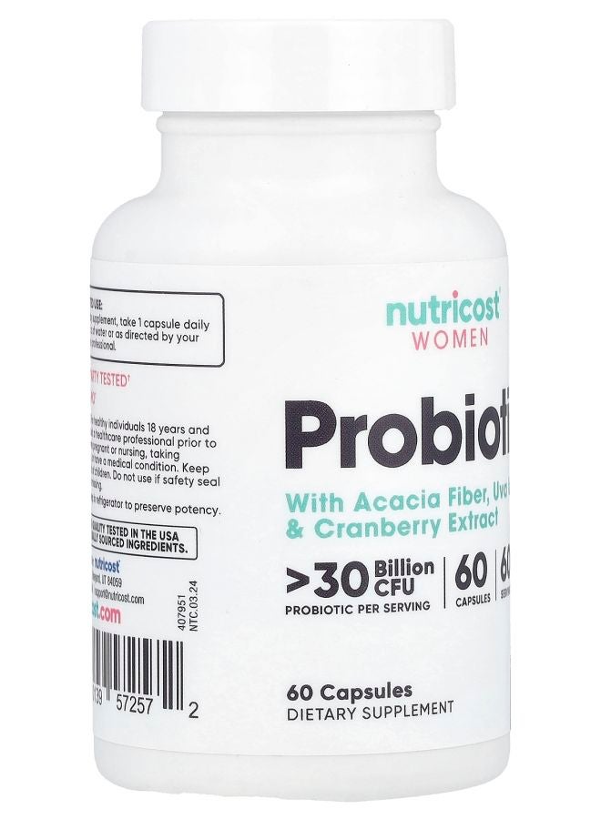 Nutricost Women Probiotic >30 Billion CFU 60 Capsules - Image 2