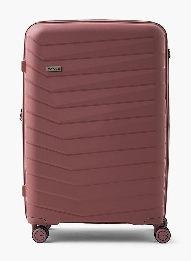 Wave Textured Hardcase Trolley Bag With Retractable Handle - Set Of 3 - Image 4