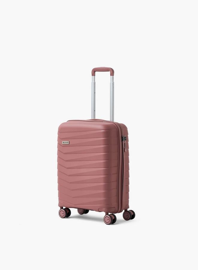 Wave Textured Hardcase Trolley Bag With Retractable Handle - Set Of 3 - Image 3