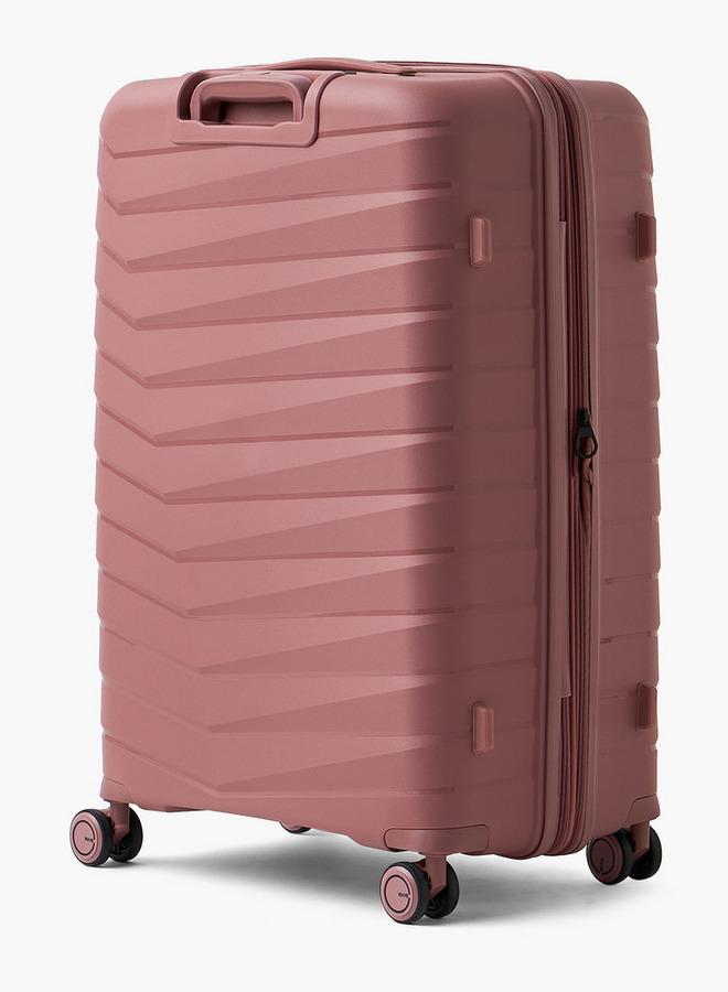 Wave Textured Hardcase Trolley Bag With Retractable Handle - Set Of 3 - Image 5