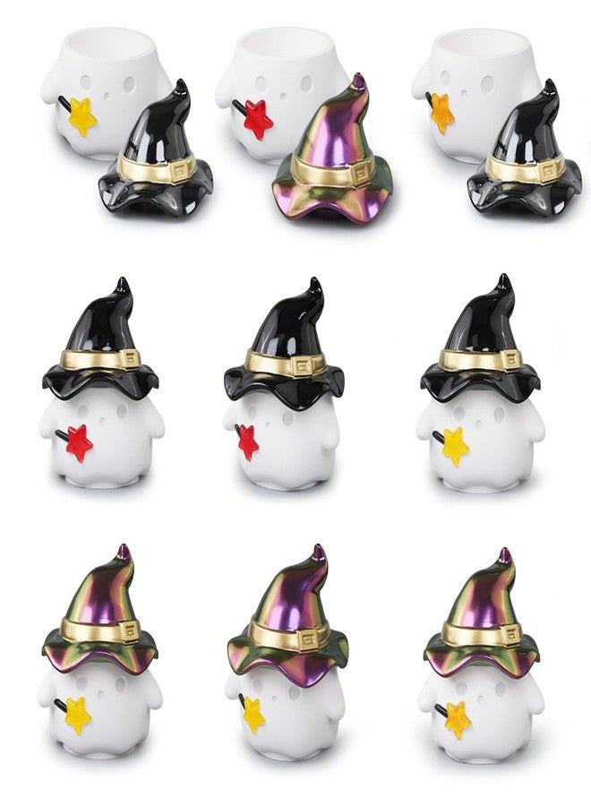 Wehous Halloween Resin Jar Molds with Lids, Unique Ghost Witch Shape Box Silicone Molds, Cute Candle Holder Storage Container Mold for Resin Concrete, Halloween Ornament Candy Holder Art Craft Mould - Image 4