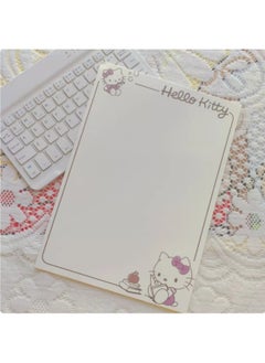 Sanrio 30 Sheets Kawaii Hello Kitty Tearable Notebook Cute Memo Pad Office Student Learning Stationery  - Image 1