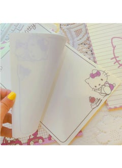 Sanrio 30 Sheets Kawaii Hello Kitty Tearable Notebook Cute Memo Pad Office Student Learning Stationery  - Image 2