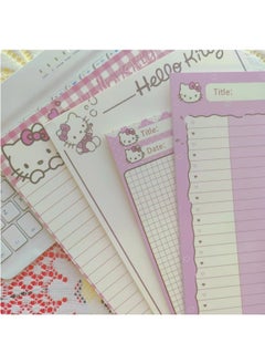 Sanrio 30 Sheets Kawaii Hello Kitty Tearable Notebook Cute Memo Pad Office Student Learning Stationery  - Image 3