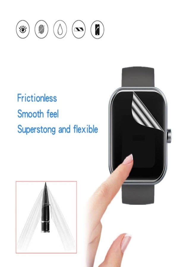MIHENCE Screen Protector Compatible for QCOQ/Uaue 1.91'' Smart Watch T60, HD Full Coverage TPU Protective Film for T60 1.91"" Smartwatch (6PCS), transparent - Image 5