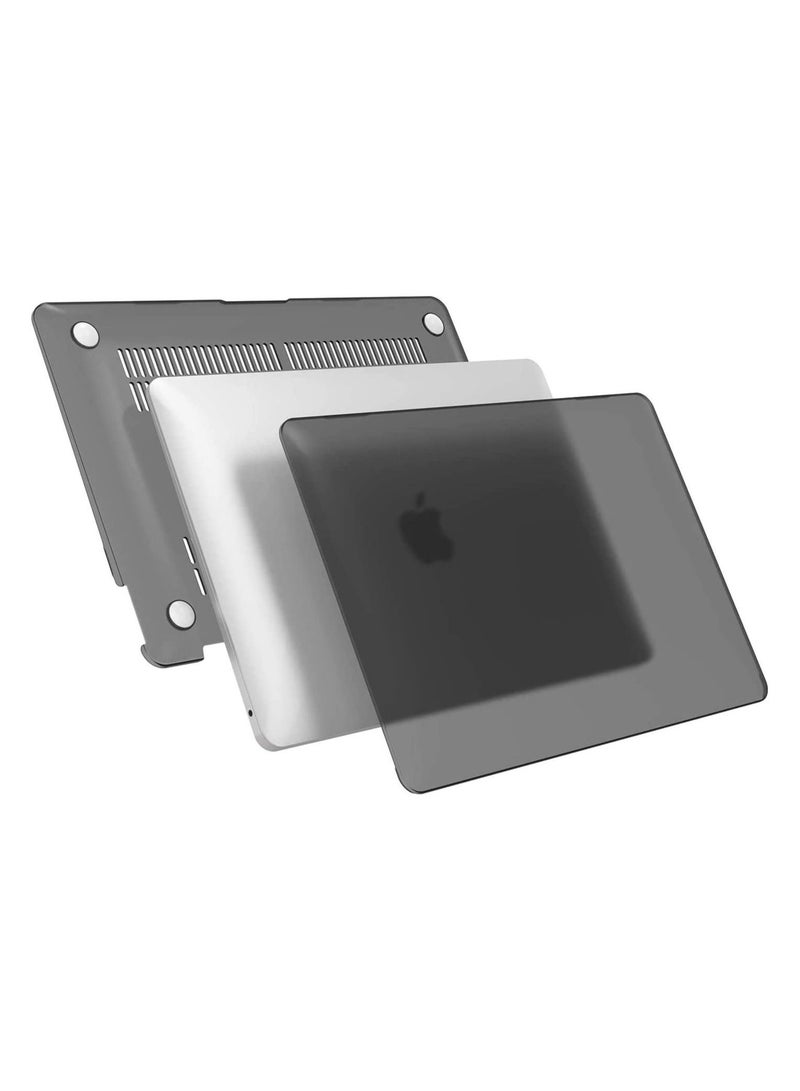 حافظة متوافقة مع ماك بوك برو 13 بوصة إصدار 2016 2020 A2338 M1 A2289 A2251 A2159 A1989 A1706 A1708 مع أو بدون شريط اللمس غلاف بلاستيكي صلب واقي شاشة أسود - Image 3