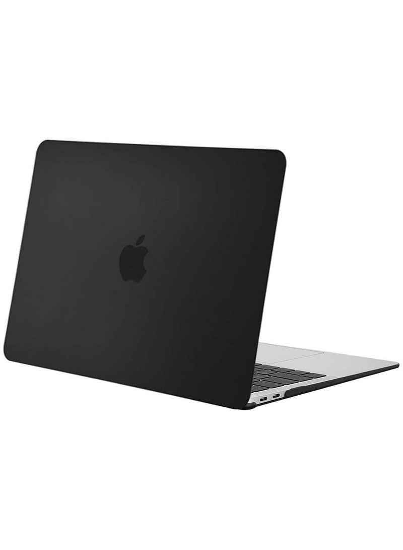 حافظة متوافقة مع ماك بوك برو 13 بوصة إصدار 2016 2020 A2338 M1 A2289 A2251 A2159 A1989 A1706 A1708 مع أو بدون شريط اللمس غلاف بلاستيكي صلب واقي شاشة أسود - Image 4