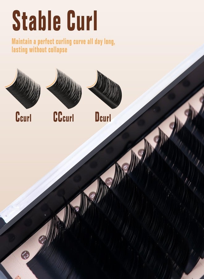 LANKIZ Classic Volume Lash Extension, 0.05 C Curl 8-15mm Mixed Eyelash Extension Lash Trays, Super Matt Black Individual Lash Extensions for Professional Salon Use - Image 2