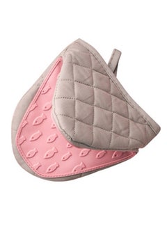 Silicone Oven Gloves, Comfortable Anti Slip Oven Mitts, Anti Scalding Potholder Kitchen Silicone Gloves, Durable Easy To Clean Oven Hand Clamp For Baking, Cooking, (Pack Of 2pcs, Pink)