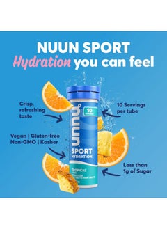 Nuun Sport Electrolyte Tablets with Magnesium, Calcium, Potassium, Chloride & Sodium, Gluten Free & Vegan, Mixed Flavors, 4 Pack (40 Servings Total)  - Image 2
