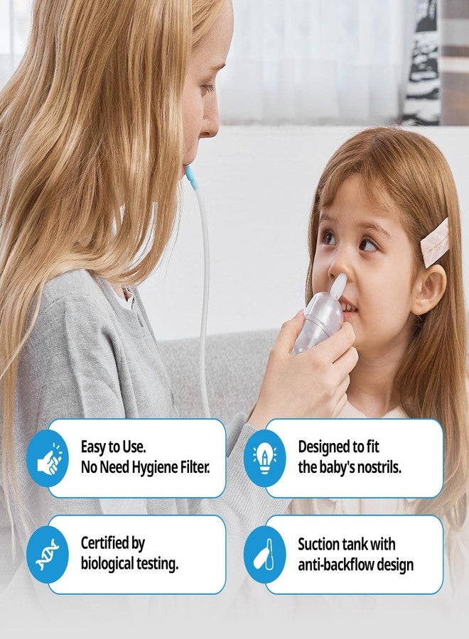 Hubdic Hubibaby Nasal Aspirator Safe and Hygienic Nose Cleaner Mucus Remover, Cleanable & Reusable Nasal Congestion Relief, Safe & Easy Nasal Congestion Relief for Newborns & Toddlers, BPA & Phthalate-Free - Image 2