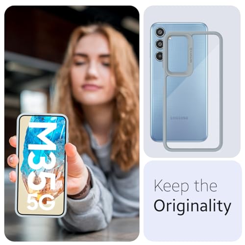KAPAVER Impulse Series Back Cover Case Compatible with Galaxy M35 (PC+TPU) (Gray) - Image 4