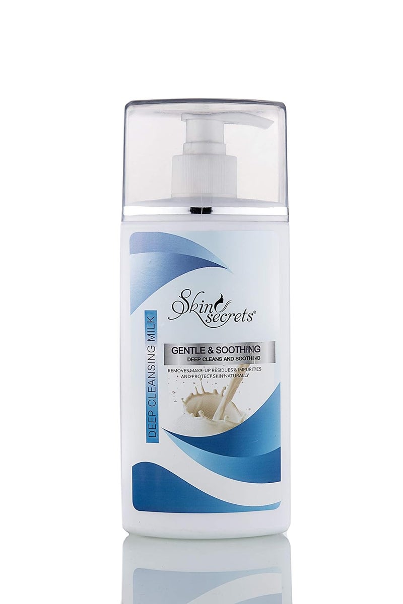 Skin Secrets Deep Cleansing Milk with Vitamin E Oil for Gently Cleansed Soft  Supple Skin 450ml - Image 1