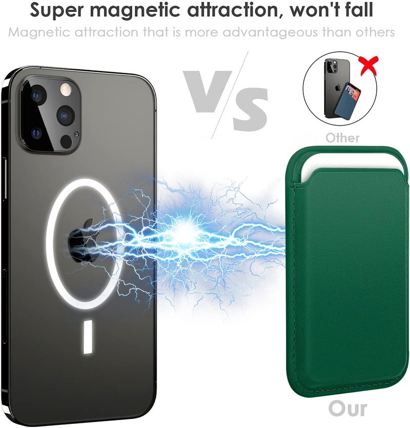 WALLFID Mag-Safe Wallet Leather Compatible with iPhone 15/14/13/12 Pro/Max/Plus/Mini,RFID Card Holder with Mag-Safe Magnet - Image 2