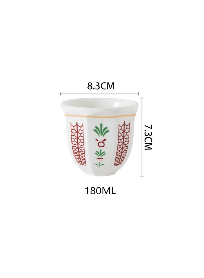 Ceramic Coffee Cup Mugs Espresso Cup 180mL for Turkish Tea Cappuccino Latte - Image 4