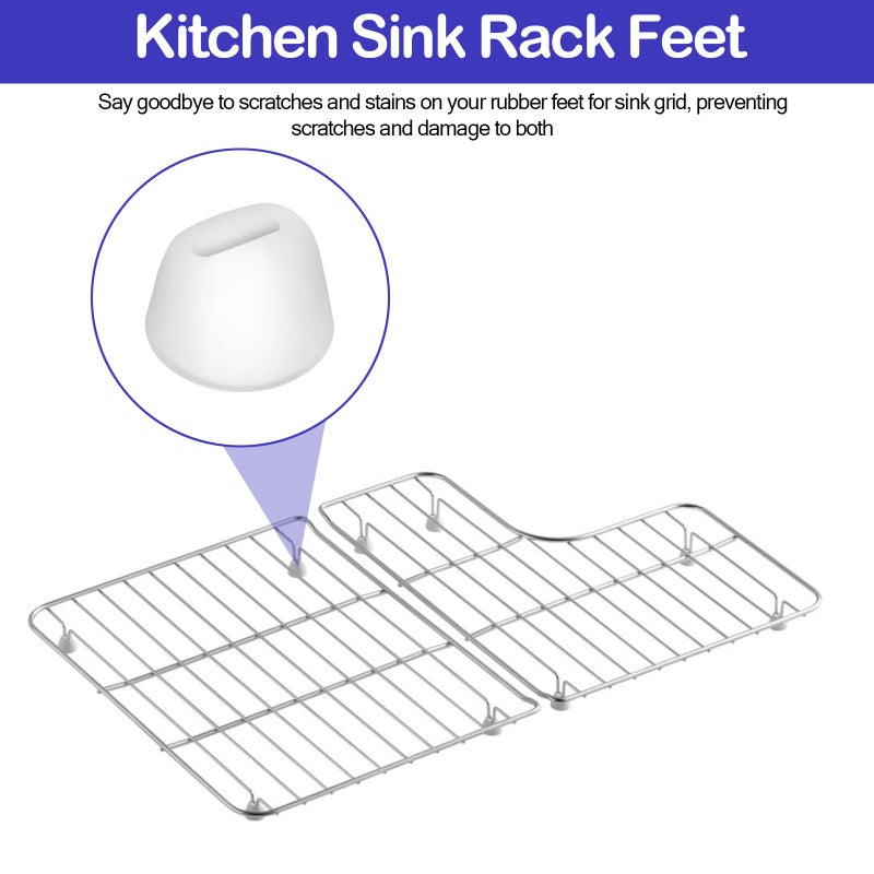BZTT Kohler Sink Rack Feet - Replacement Rubber Feet Fit Various Sink Grid - 18 Pcs - Image 3