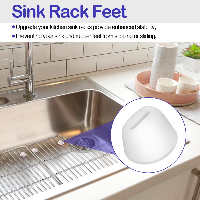 BZTT Kohler Sink Rack Feet - Replacement Rubber Feet Fit Various Sink Grid - 18 Pcs - Image 4