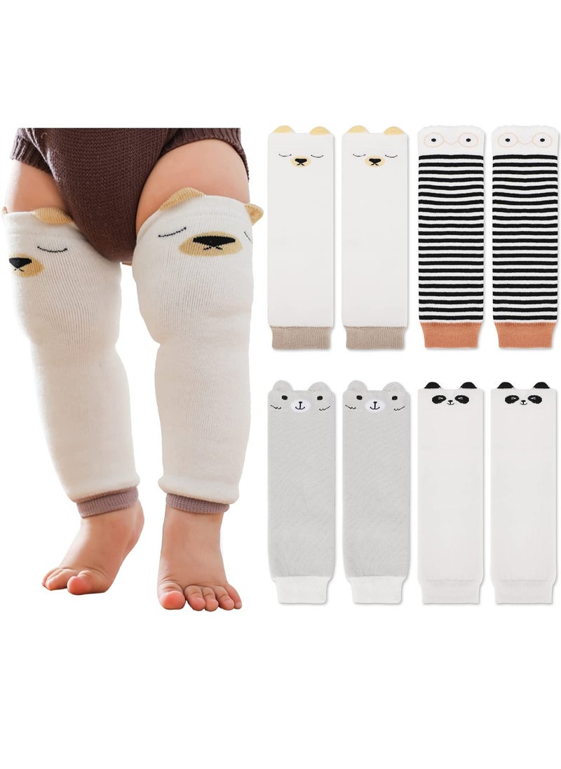 SYOSI - Toddler Baby Leg Warmers, Cute Animal Pattern Long Legwarmers Knee Socks Knee Protector Leg Sleeves for Baby Kids Toddlers Girl and Boy 0-5 Years, Best Infant Gift, One Size, Pack of 4 - Image 1