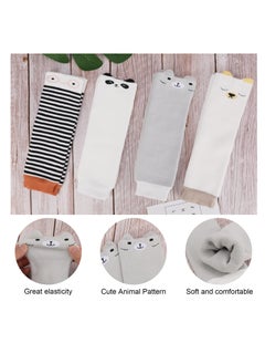 SYOSI Toddler Baby Leg Warmers, Cute Animal Pattern Long Legwarmers Knee Socks Knee Protector Leg Sleeves for Baby Kids Toddlers Girl and Boy 0-5 Years, Best Infant Gift, One Size, Pack of 4  - Image 2