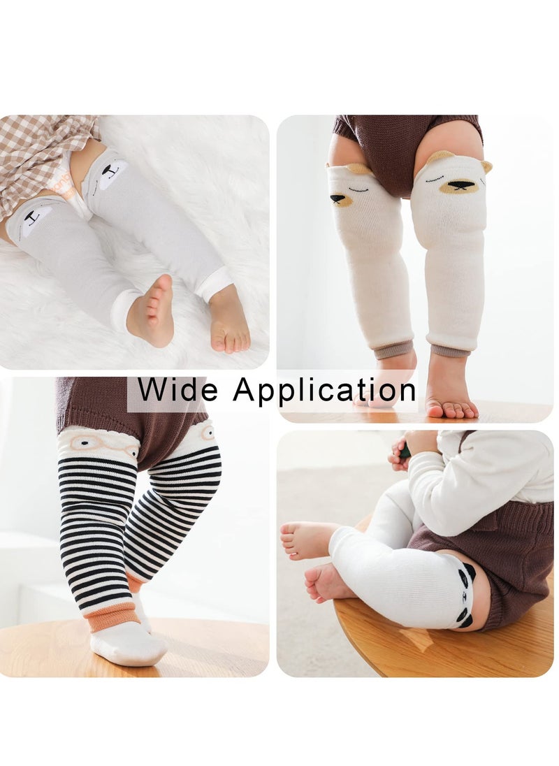 SYOSI - Toddler Baby Leg Warmers, Cute Animal Pattern Long Legwarmers Knee Socks Knee Protector Leg Sleeves for Baby Kids Toddlers Girl and Boy 0-5 Years, Best Infant Gift, One Size, Pack of 4 - Image 1