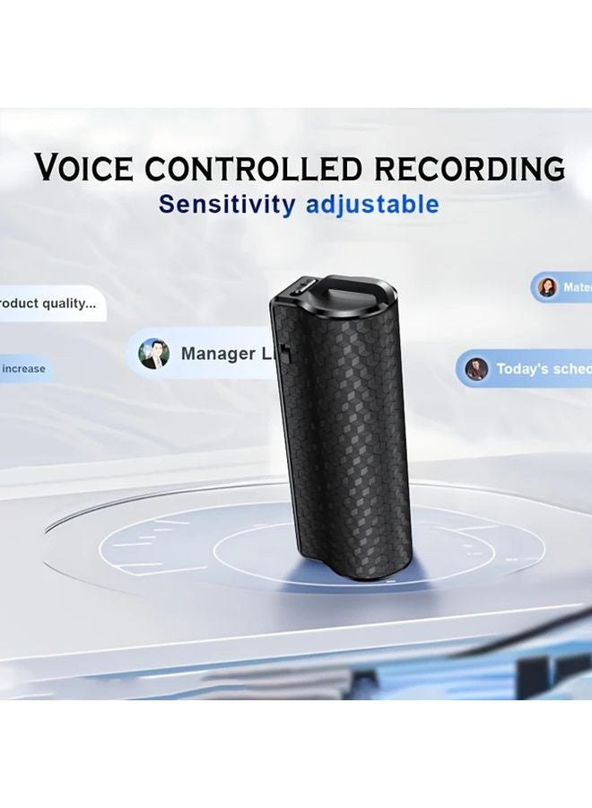 256GB Voice Recorder Noise Reduction USB MP3 Playback Portable Magnetic Voice Control - Image 2