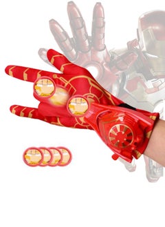 Iron Man Launcher Gloves, Iron Man Role Play Toy, Hero Launcher Wrist Toy Set, Super Hero Shooter Game for Kids,  Iron Man Launcher Wrist Toys for Costume Cosplay, Birthday Gifts, Lawn Games