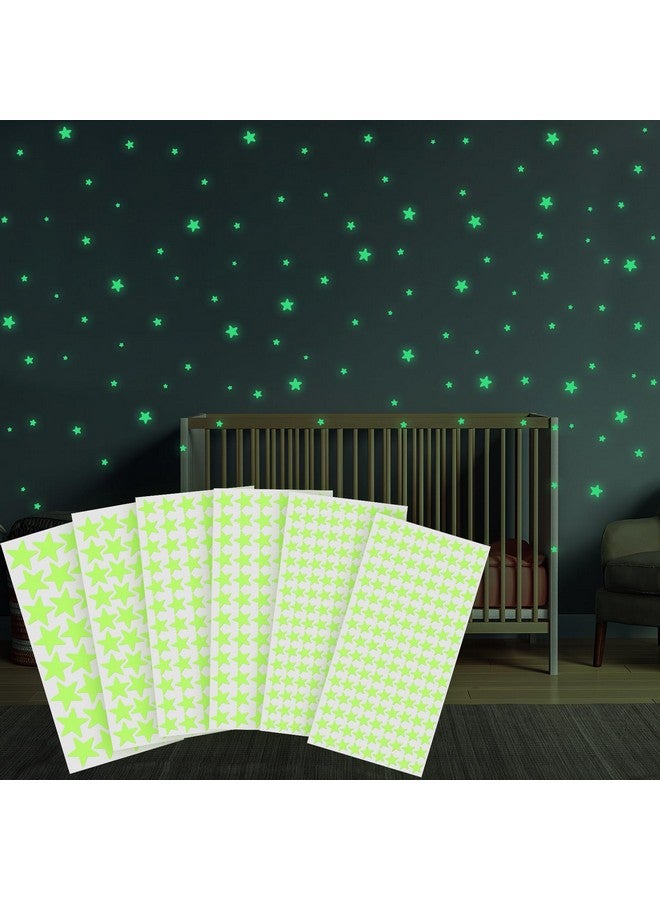 YIIFELL Glow in the Dark Stars Stickers - 514pcs 3D Room Wall Decor - Ceiling Stars & Wall Decals for Kids Bedding Room or Party Birthday Gift - Image 1