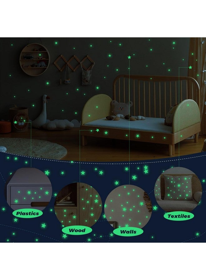 YIIFELL Glow in the Dark Stars Stickers - 514pcs 3D Room Wall Decor - Ceiling Stars & Wall Decals for Kids Bedding Room or Party Birthday Gift - Image 4