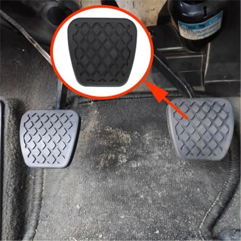 QASULER Brake and Clutch Pedal Pad Set - Image 3