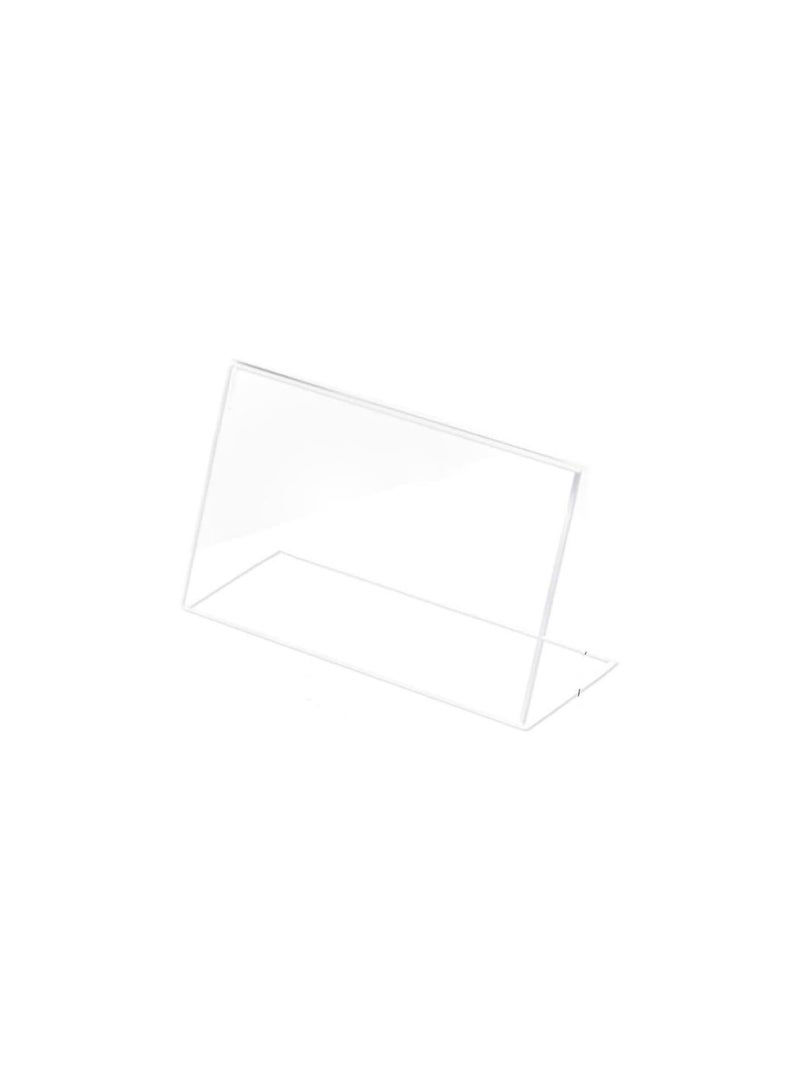 GGOOT 10pcs Acrylic Sign Display Holder Price me Card Tag Label Shop Stand 6 * 9cm  - Image 1
