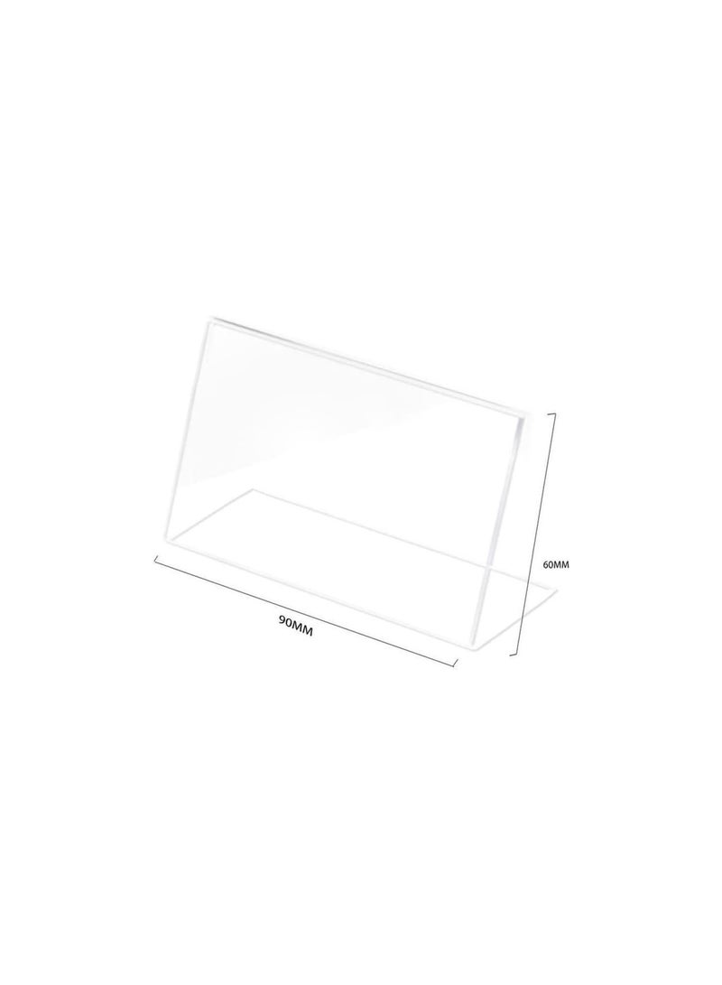 GGOOT 10pcs Acrylic Sign Display Holder Price me Card Tag Label Shop Stand 6 * 9cm  - Image 2