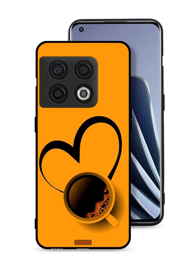 Tolwak OnePlus 10 Pro 5G Protective Case Cover Coffee Cup Art - Image 1