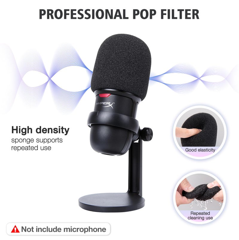 SUNMON For HyperX SoloCast White Boom Arm - White Mic Arm Compatible with Hyper x SoloCast, Microphone Boom Arm with Pop Filter, Improve Sound Quality, White Mic Boom Arm for Hyperx SoloCast by SUNMON - Image 4