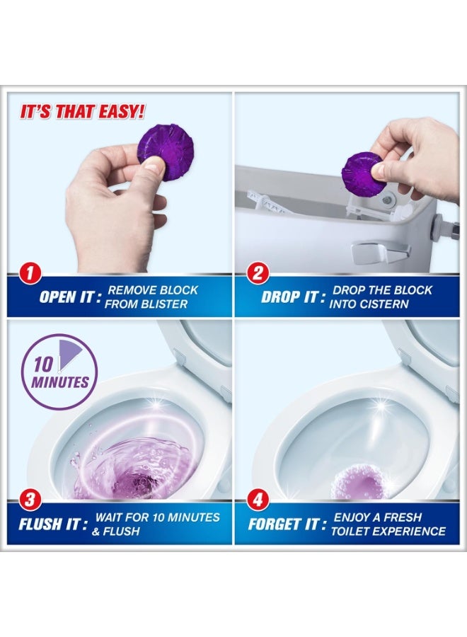 Harpic Flushmatic Lavender In-Cistern Toilet Cleaner Value Pack 3x50g - Image 5