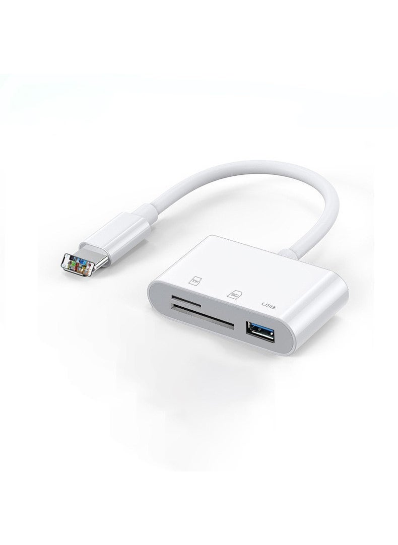 Generic - OTG Card Reader SD/TF Converter for Apple Type-C AndroidApple to SD + TF card + OTG card reader Apple to SD + TF card + OTG card reader - Image 1