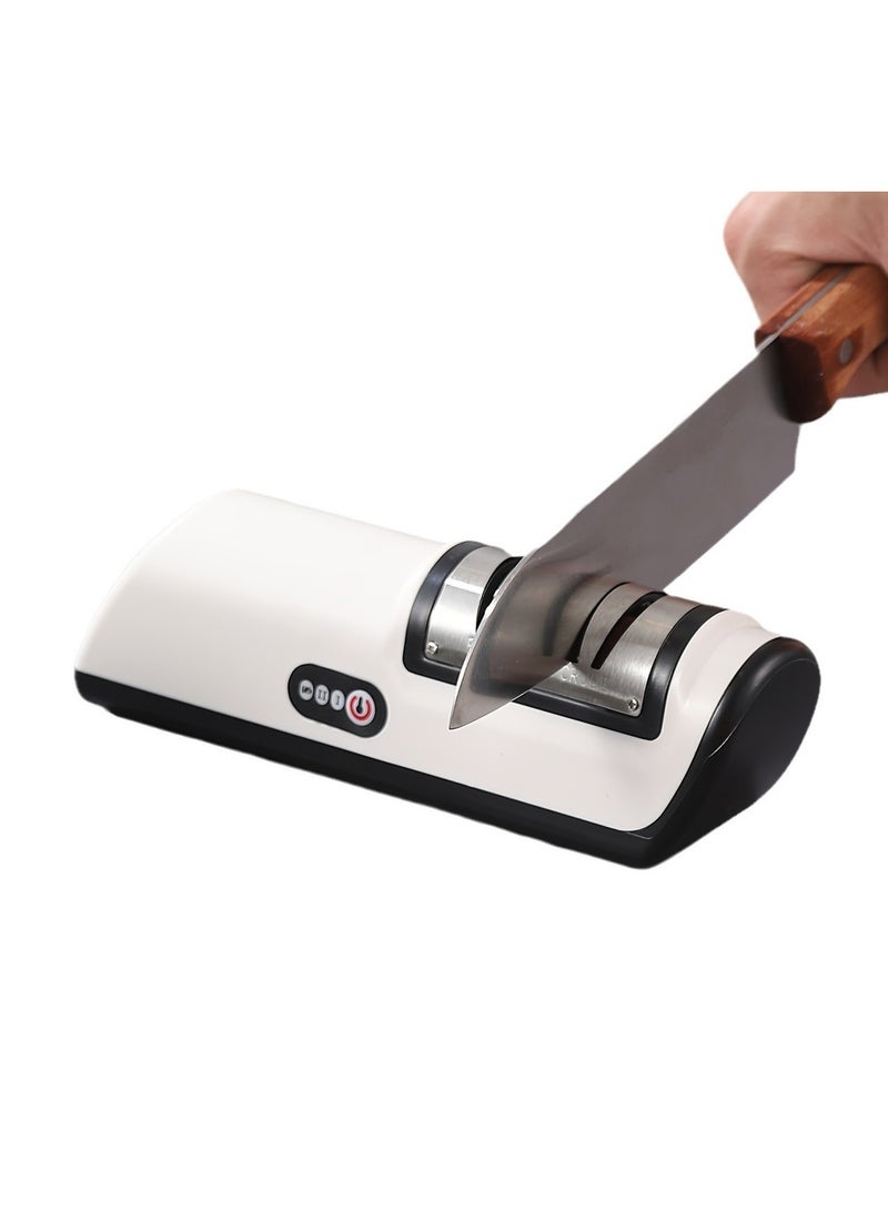 عام سكين الكهربائية مبراة المنزل ويتستون أدوات المطبخ متعددة الوظائف التلقائي بالكامل قابلة للشحن سكين مبراة صغيرة - Image 1