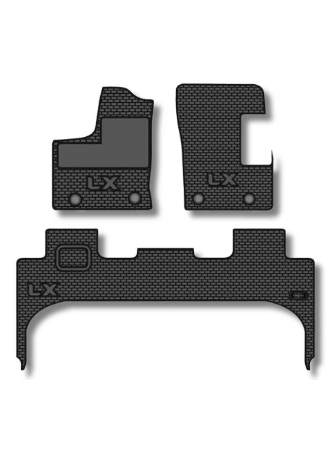  م م ذ ح م ش ﻦﻔﻳرد بطانات أرضية مطاطية داخلية لسيارة LX500 LX600 - متوافقة مع طفايات الحريق - Image 1