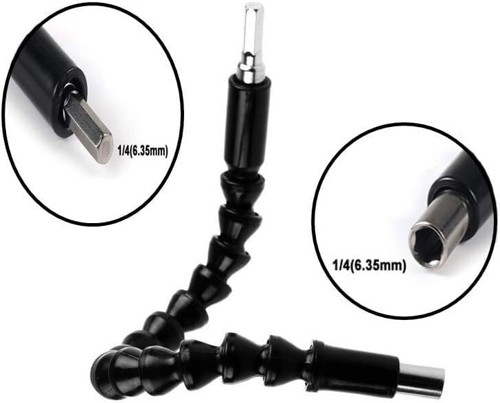 Inditrust Plastic Screwdriver Flexible Shaft Bit Set Extension Size-1/4Inch Screwdriver Bit Set Of (13Pcs) - Image 5