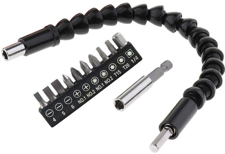 Inditrust Plastic Screwdriver Flexible Shaft Bit Set Extension Size-1/4Inch Screwdriver Bit Set Of (13Pcs) - Image 1