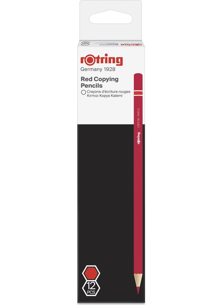 Rotring Copy Pen Red Box of 12  - Image 1