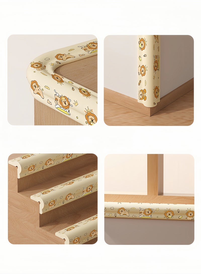 Baby 6.6ft Protective Foam Pads Furniture and Fireplace Edge Bumper Protectors, Desk Edge Pads, Corner Covers (Cute bunny pattern)  - Image 4