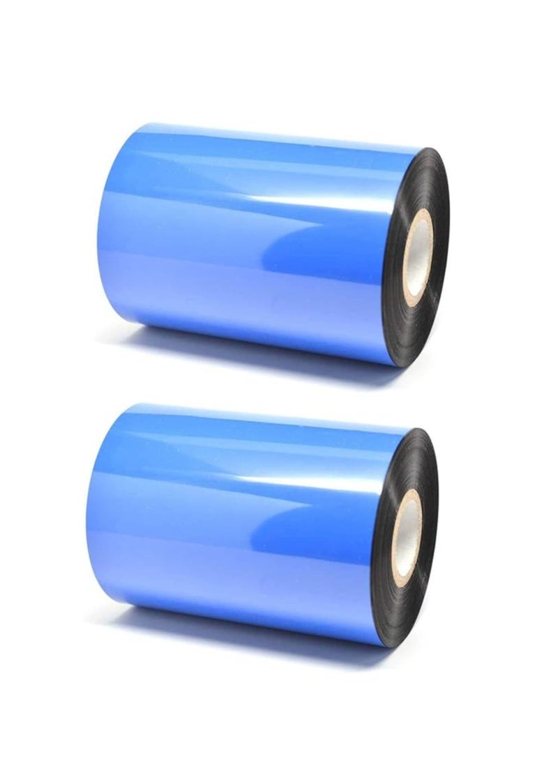 Terabyte شريط شمع لطابعة ملصقات الباركود (42 مم × 450 م، نواة 1 بوصة) عبوة من 2 - Image 1