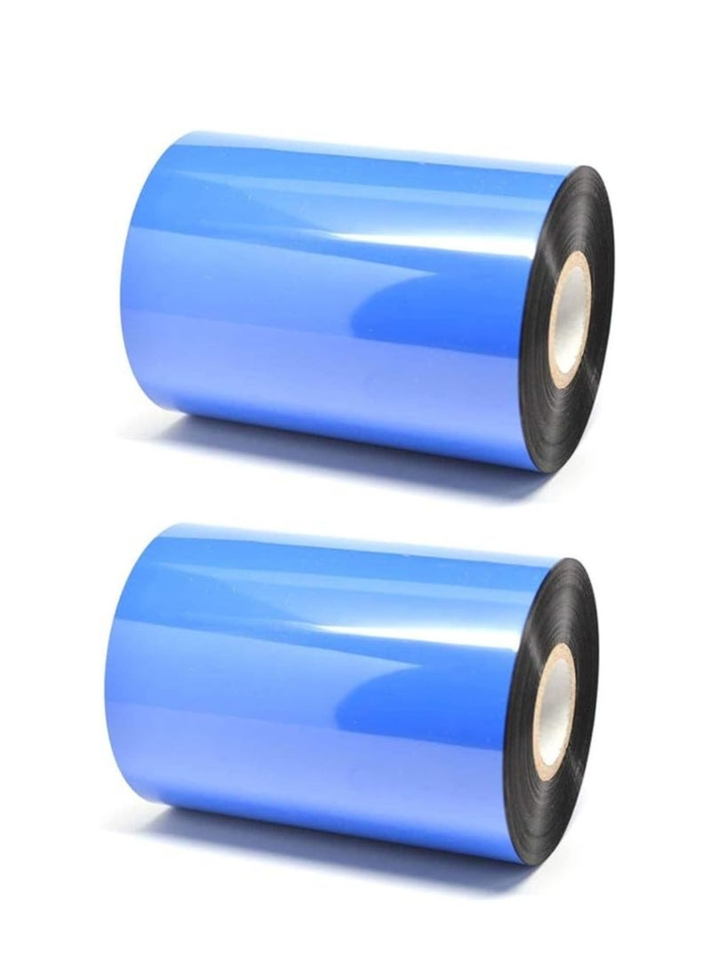 Terabyte شريط شمع لطابعة ملصقات الباركود (42 مم × 450 م، نواة 1 بوصة) عبوة من 2 - Image 2