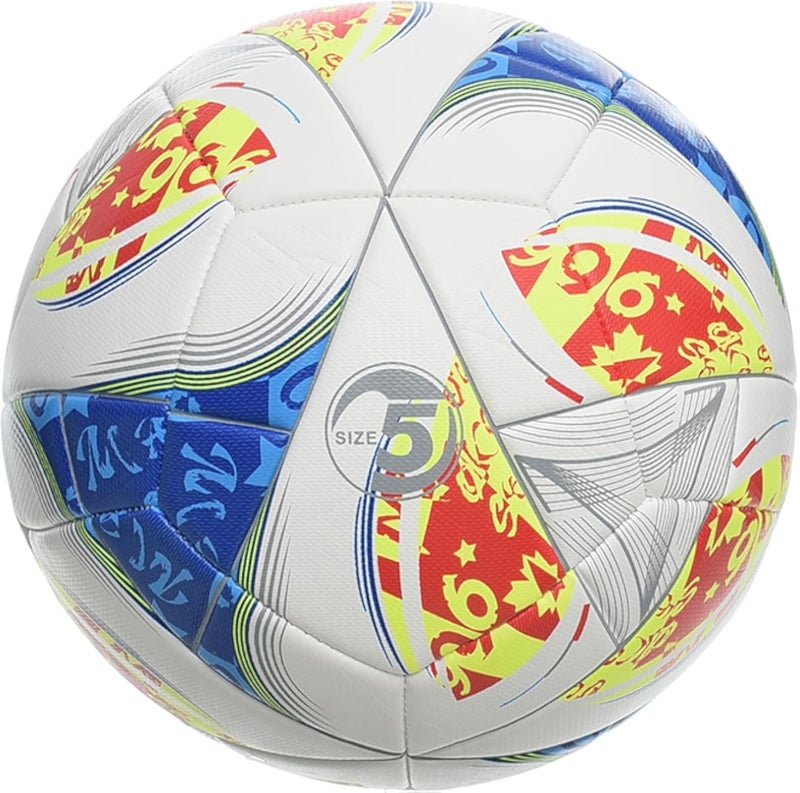 MINSA 96 Size 5 Soccer Ball M233 Yellow Design for All Surfaces