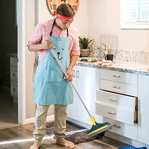 Dwiza Enterprise Bathroom Cleaning Brush with Wiper 2 in 1 Tiles Cleaning Brush Floor Scrub Bathroom Brush with Long Handle 120° Rotate Bathroom Floor Cleaning Brush Home Kitchen (1 PIc) - Image 5