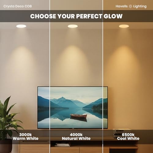 Havells Crysta Deco Cob 7W 3K Rose Gold,Led-Spotlights,Energy Efficient,Long Life of 25000 Burning Hours,Beam Angle of 36°,Metal Body Cob with Independent Driver,Warm White (3000K) - Image 5