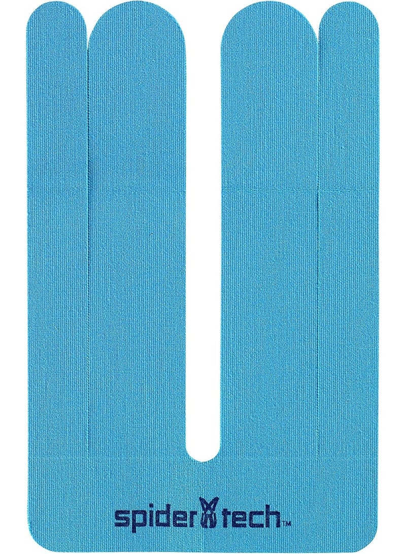 سبايدر تيك عوامة الحركة للبالغين من الجنسين، أسفل الظهر، عنكبوت، 6 قطع من الصفيح، أزرق - أزرق، x - Image 1