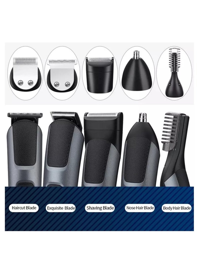 Generic Rechargeable Multifunctional Electric Beard Trimmer for Men Professional Hair Trimmer Beard Clippers Mustache Trimmer Body Nose Ear Face Trimmer Grooming Kit for Men  - Image 5