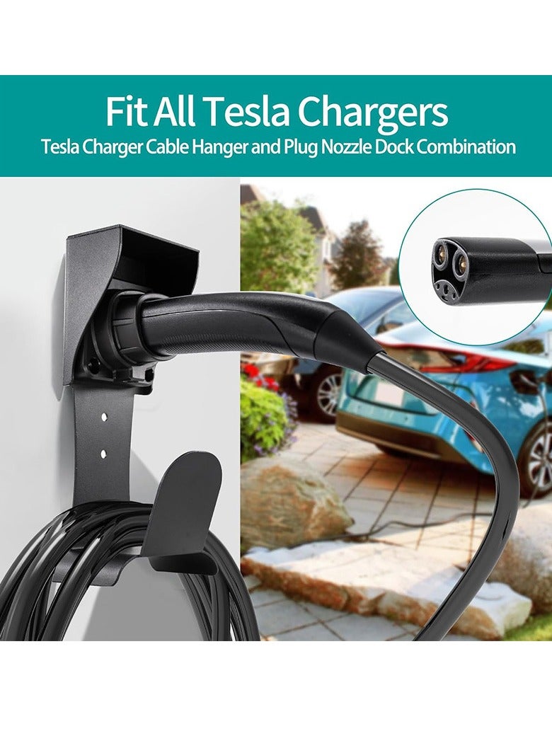 General Electric vehicle charger holder, wall-mounted, cable-free cutting, outdoor/indoor, EV cable holder and automotive electrical plug nozzle, combination  - Image 4